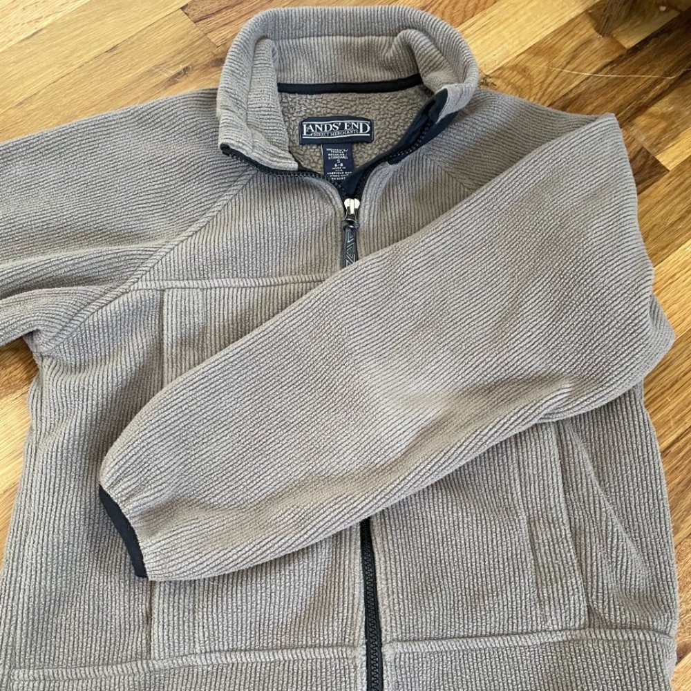 Lands End Womens Full-Zip Fleece Size S